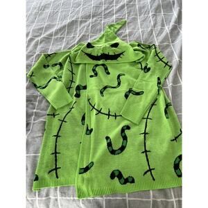 Disney Nightmare Before Christmas Oogie Boogie Cardigan.Hot Topic. Medium NWT!!